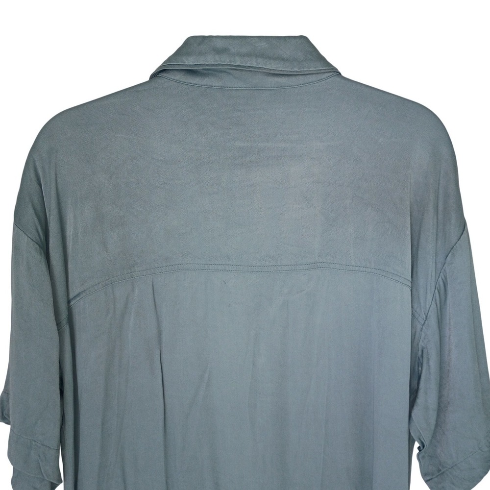 Abercrombie & Fitch Oversized Tunic‎ Shirt Womens XS Blue Button Front - Picture 4 of 12